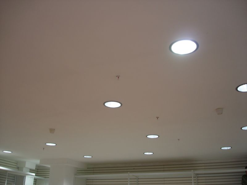Finished Interior with Recessed Lighting